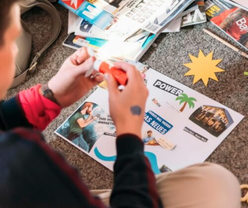 Visionboard Workshop im Sommer